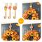 Glitzhome® 14" Fall Metal Acorn, Leaf & Pumpkin Wreath Hanger Set